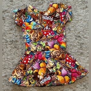 Disney print handmade leotard size 4T (new)